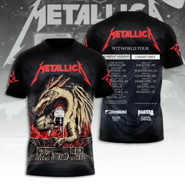 Metallica Tour 2026 3D Apparel - THK129879