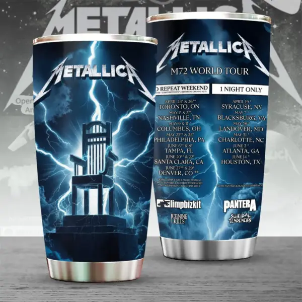 Metallica Tour 2026 Tumbler Cup