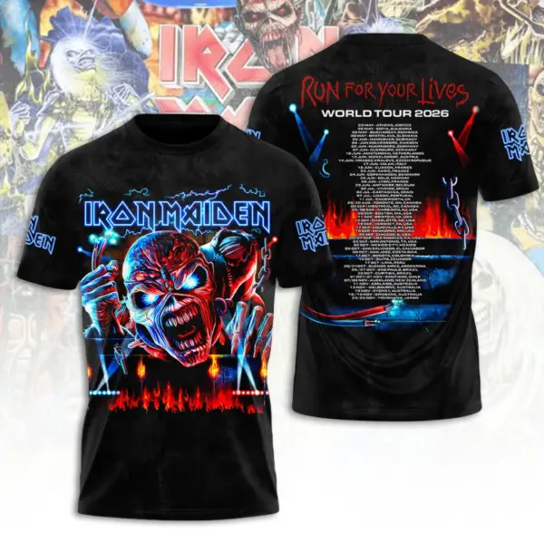 Iron Maiden Tour 2026 3D Apparel - THK129598