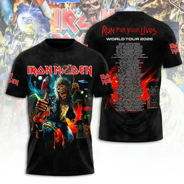 Iron Maiden Tour 2026 3D Apparel - THK129599