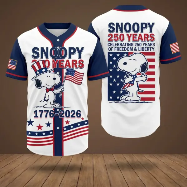Snoopy 250 Years of America Baseball Jersey - THK130759