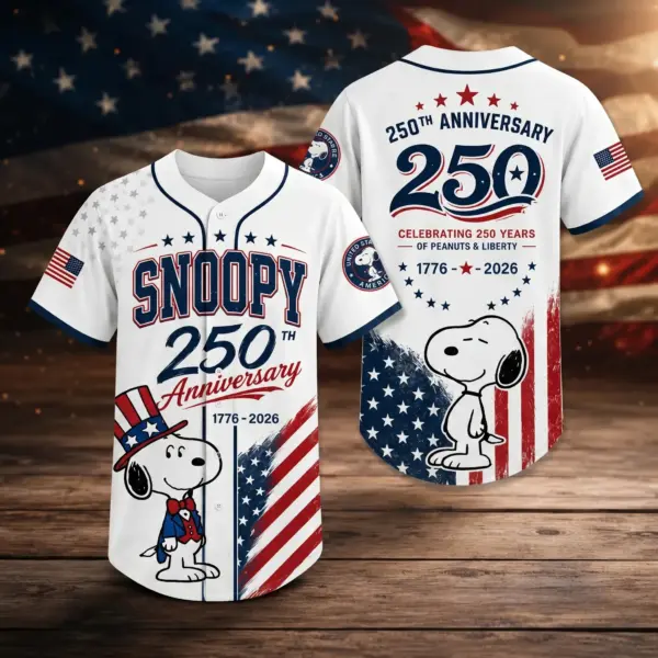 Snoopy 250 Years of America Baseball Jersey - THK130757