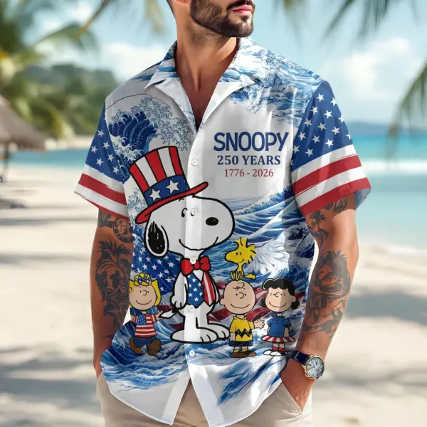 Snoopy 250 Years of America Hawaiian Shirt - THK130753