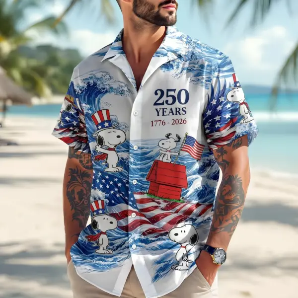 Snoopy 250 Years of America Hawaiian Shirt - THK130750