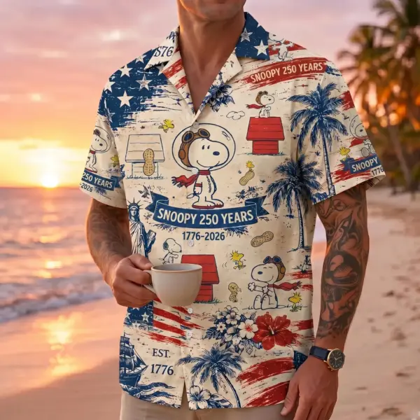 Snoopy 250 Years of America Hawaiian Shirt - THK131138