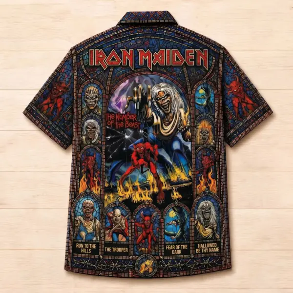 Premium Iron Maiden Vintage Music Hawaiian Shirt - THK131660 - Image 3