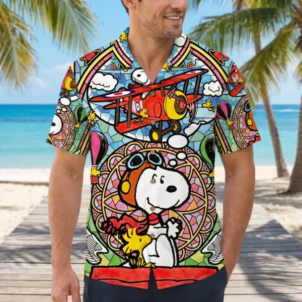 Alternative view of Premium Snoopy Vintage Hawaiian Shirt - THK131698
