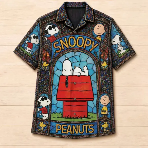Alternative view of Premium Snoopy Vintage Hawaiian Shirt - THK131692