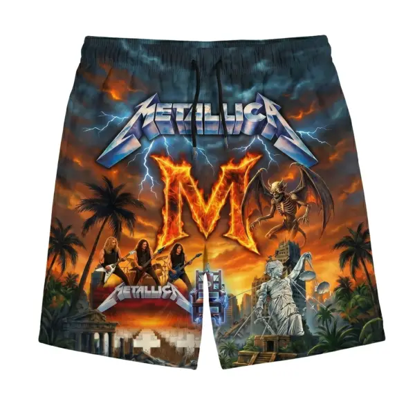 Alternative view of Metallica Hawaiian Shirt-THK130218
