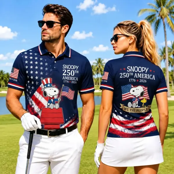 Snoopy 250 Years of America Polo Shirt -THK131841