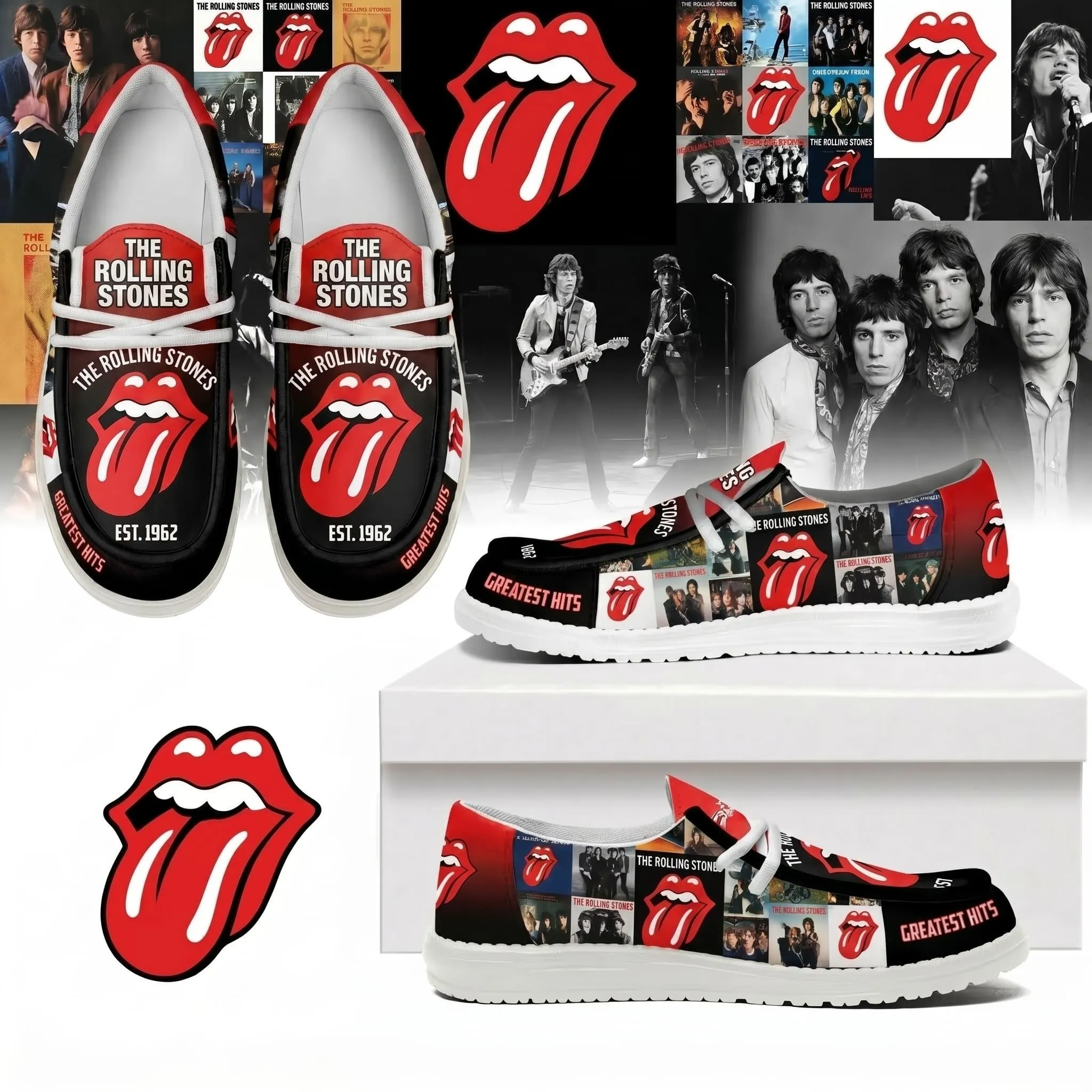 The Rolling Stones Hey Dude Shoes -THK130392