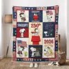Snoopy 250 Years of America Quilt Blanket