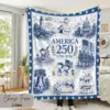 Snoopy 250 Years of America Quilt Blanket -THK131551