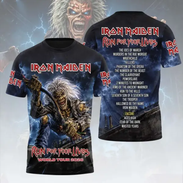 Iron Maiden Tour 2026 3D Apparel - THK130277