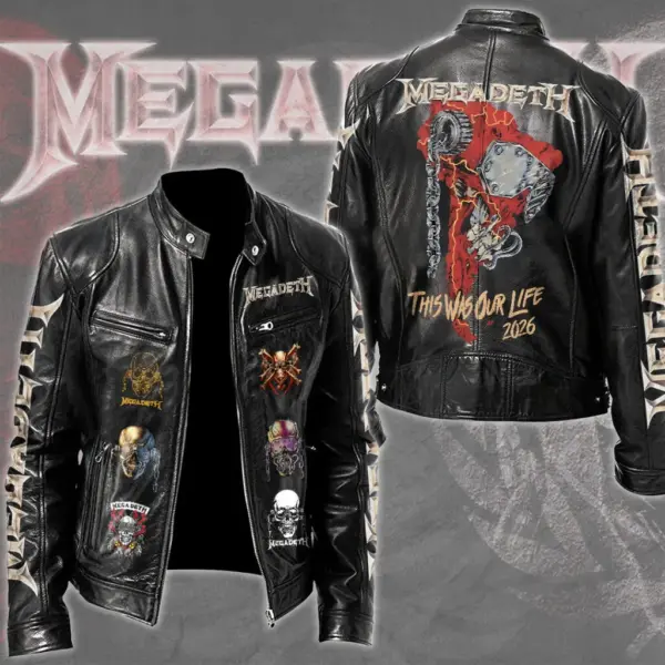 Megadeth Motorcycle Leather Jacket - THK130406