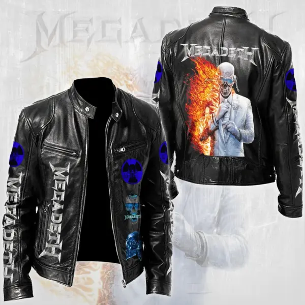 Megadeth Motorcycle Leather Jacket - THK130402