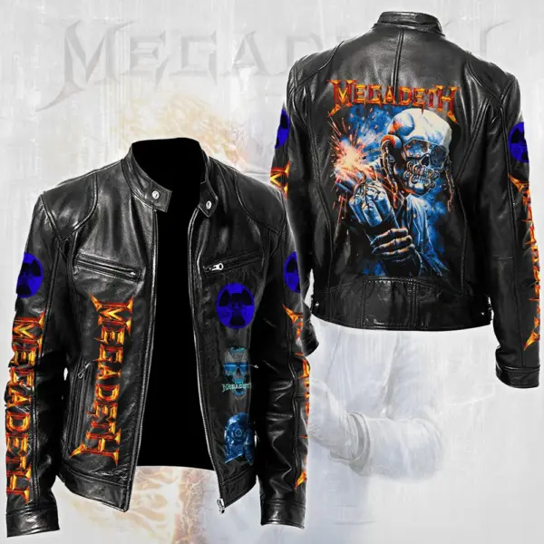 Megadeth Motorcycle Leather Jacket - THK130388