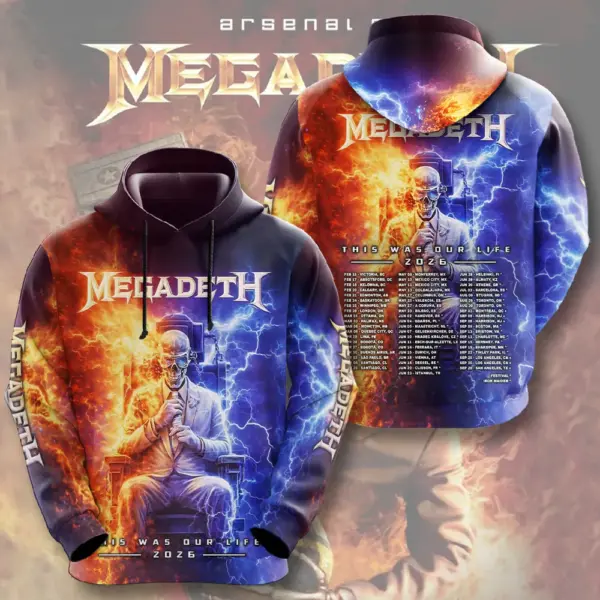 Alternative view of Megadeth This Was Our Life Tour 2026 3D Apparel - THK130381