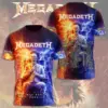 Megadeth This Was Our Life Tour 2026 3D Apparel - THK130381