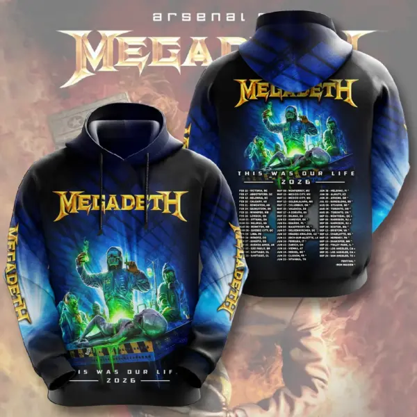 Alternative view of Megadeth This Was Our Life Tour 2026 3D Apparel - THK130378