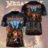 Megadeth This Was Our Life Tour 2026 3D Apparel - THK130344