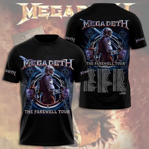 Megadeth Tour 2026 3D Apparel - THK130387