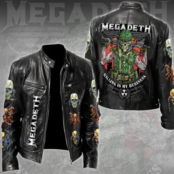 Megadeth Motorcycle Leather Jacket - THK130410