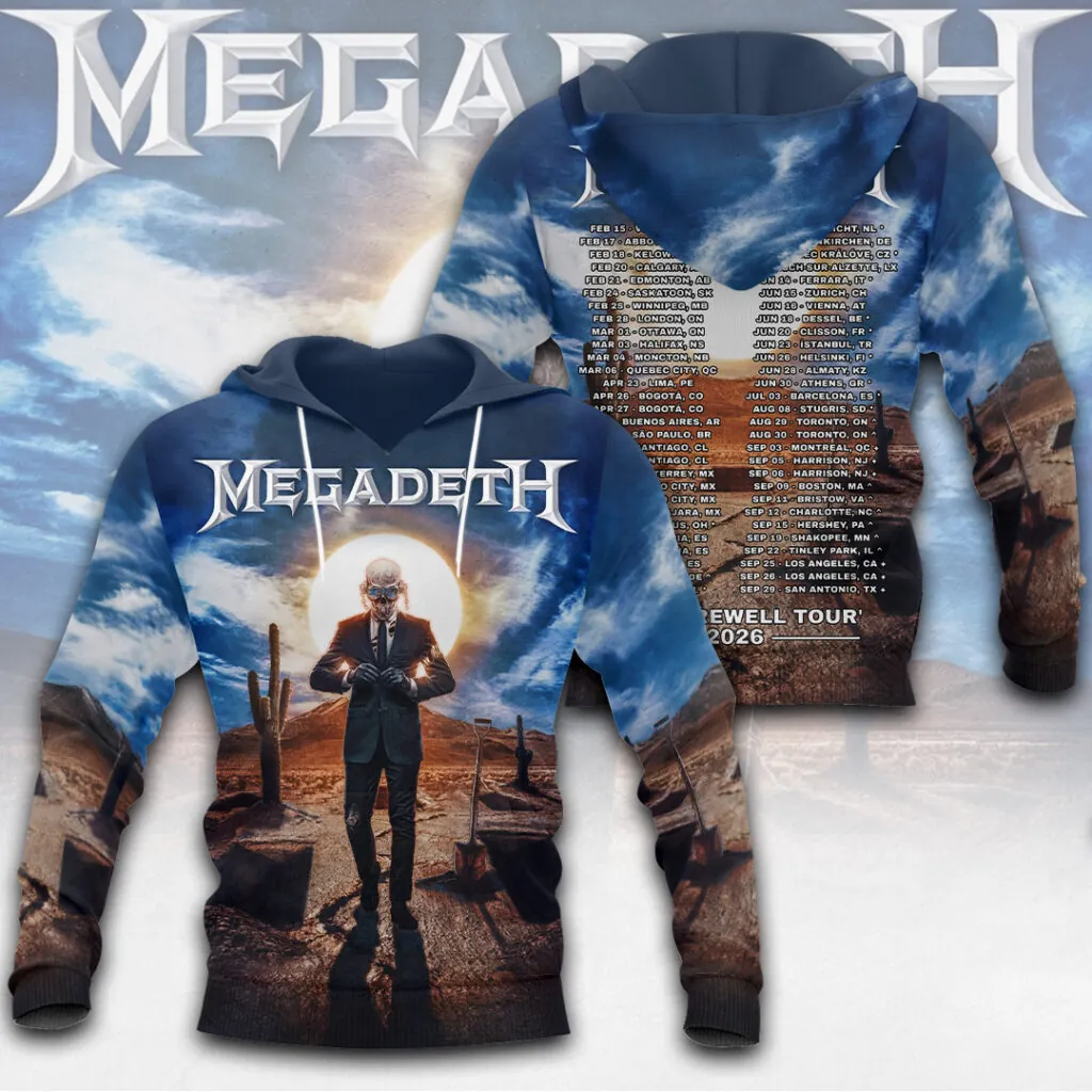 Megadeth Farewell Tour 2026 3D Apparel - THK130383 - Image 3