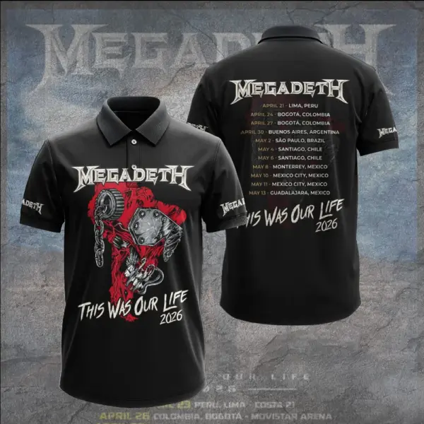 Alternative view of Megadeth Tour 2026 3D Apparel - THK130384