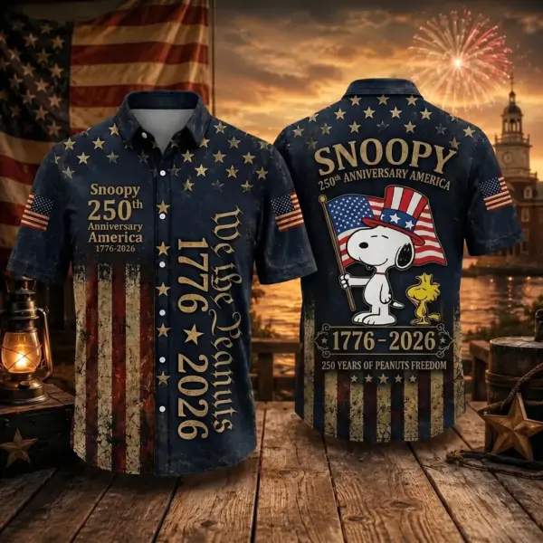Snoopy 250 Years of America Hawaiian Shirt - THK131514