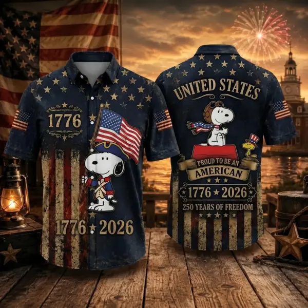 Snoopy 250 Years of America Hawaiian Shirt - THK131518