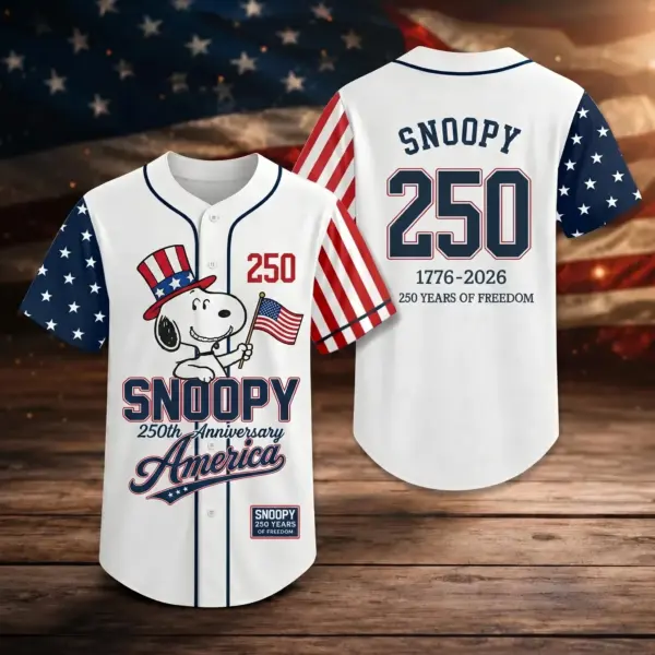 Snoopy 250 Years of America Baseball Jersey - THK131561