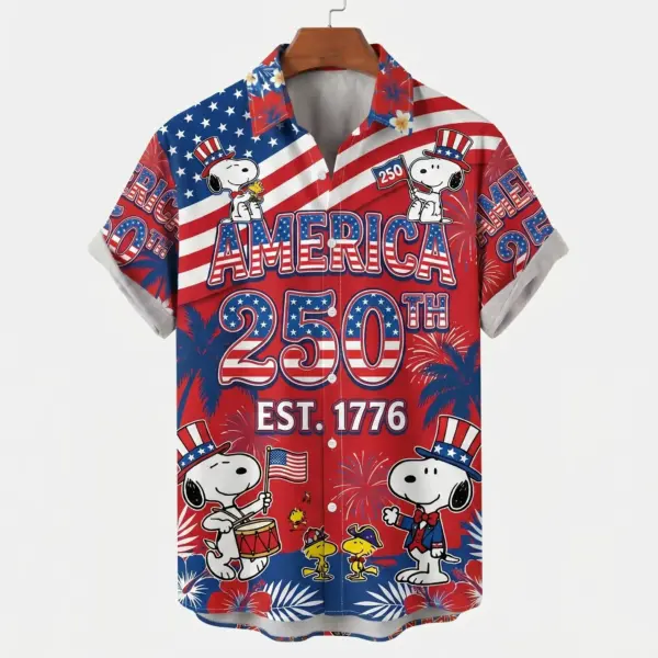 Snoopy 250 Years of America Hawaiian Shirt - THK131640