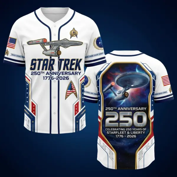 Star Trek 250 Years of America Baseball Jersey