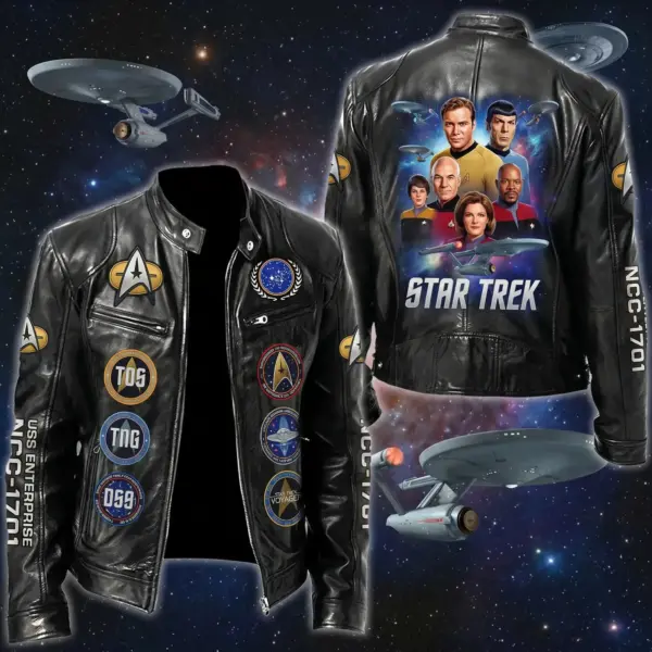 Star Trek Motorcycle Leather Jacket-THK130641
