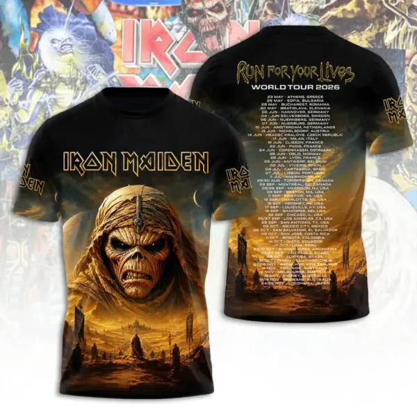 Iron Maiden Tour 2026 3D Apparel - THK130276