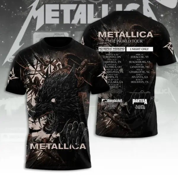 Metallica Tour 2026 3D Apparel - THK130315