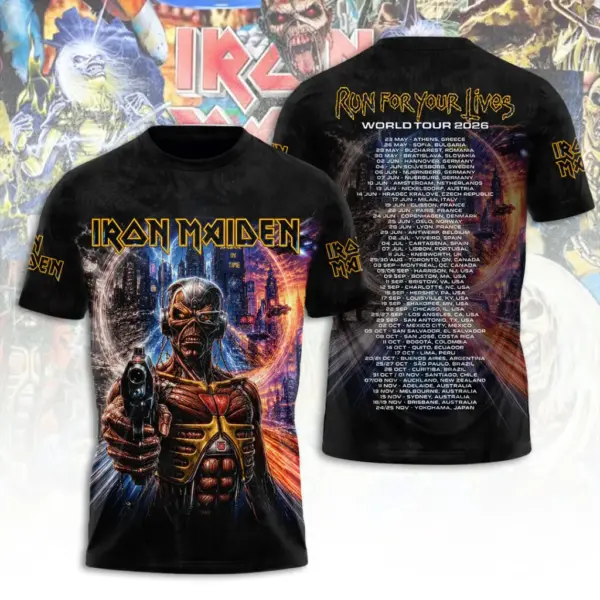 Iron Maiden Tour 2026 3D Apparel - THK130293