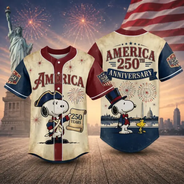 Snoopy 250 Years of America Baseball Jersey - THK131651