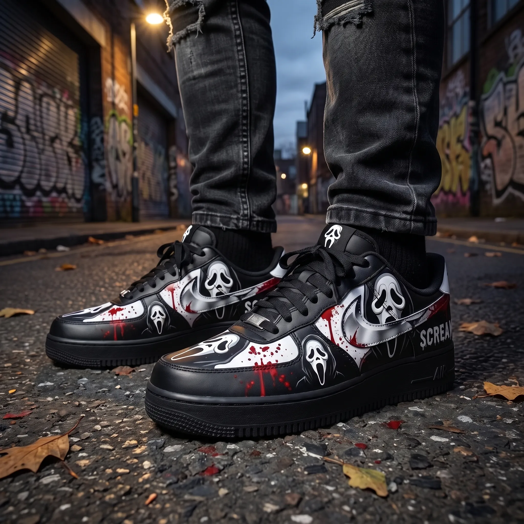 Ghostface Air Low-Top Sneakers Shoes - Image 4