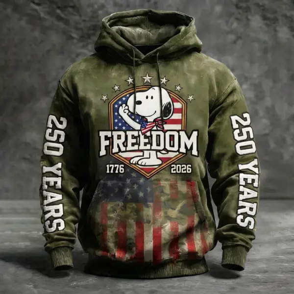 Alternative view of Snoopy 250 Years of America 3D Apparel - THK132219