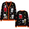 Retro Snoopy & Friends 3D Ugly Cardigan