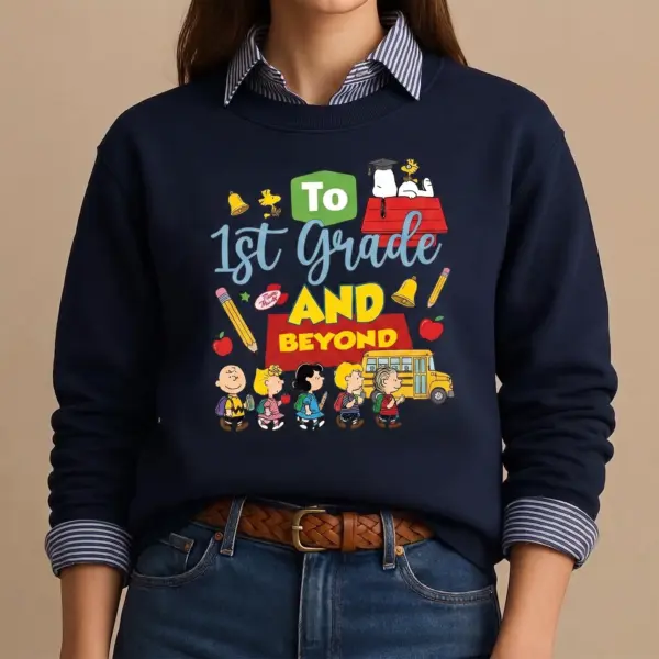 Alternative view of Snoopy Back To School Unisex Sweatshirt