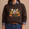 Cozy Peanuts Gang Autumn Hayride Unisex Sweatshirt-THK133188