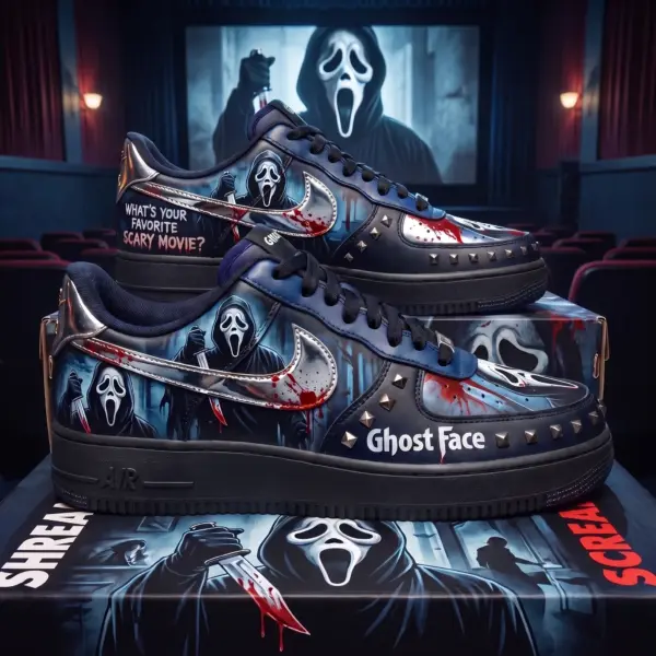Alternative view of Ghostface Halloween Air Low-Top Sneakers Shoes-THK133513