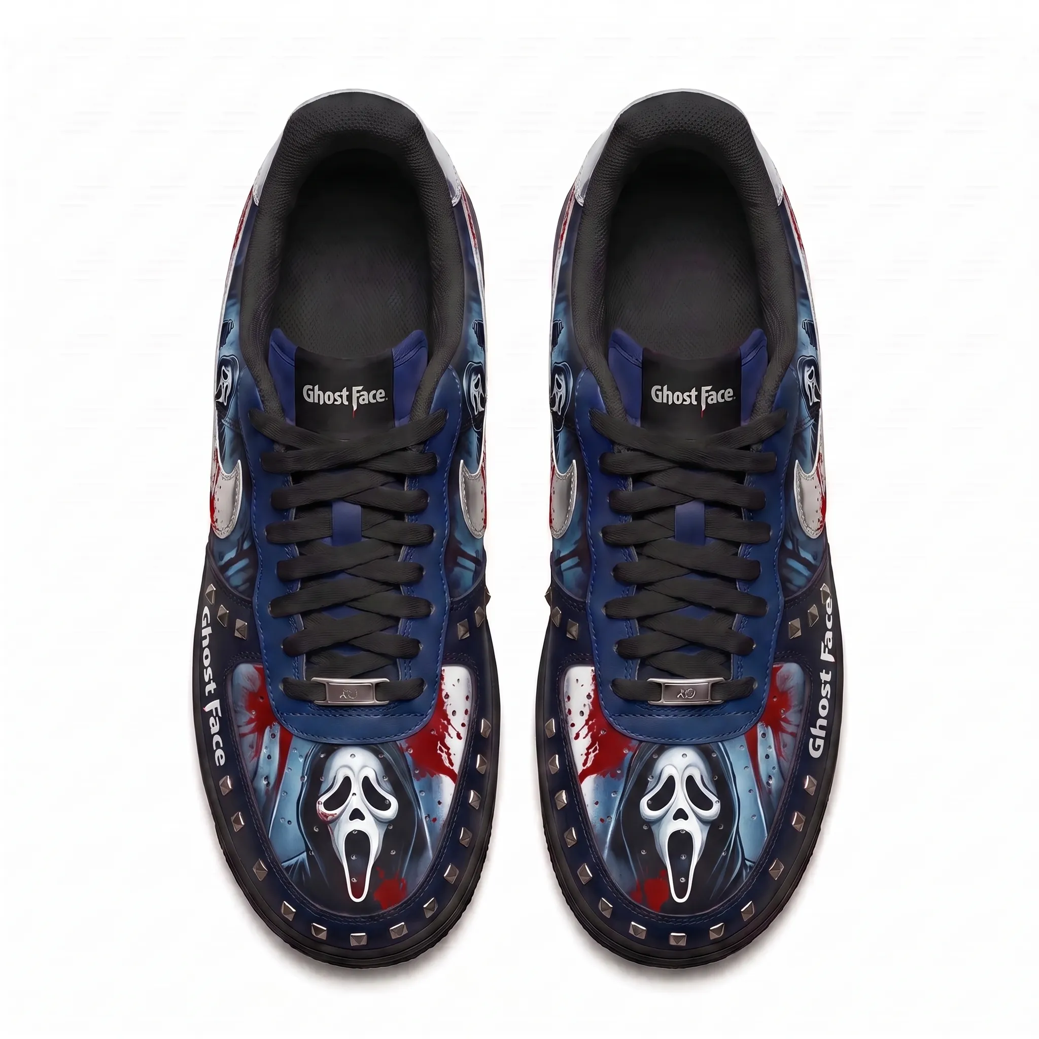 Ghostface Halloween Air Low-Top Sneakers Shoes-THK133513 - Image 3
