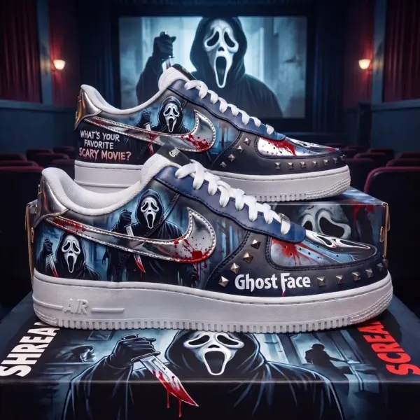 Ghostface Halloween Air Low-Top Sneakers Shoes-THK133513