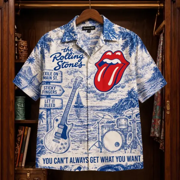 The Rolling Stones Hawaiian Shirt-THK133616 - Image 2