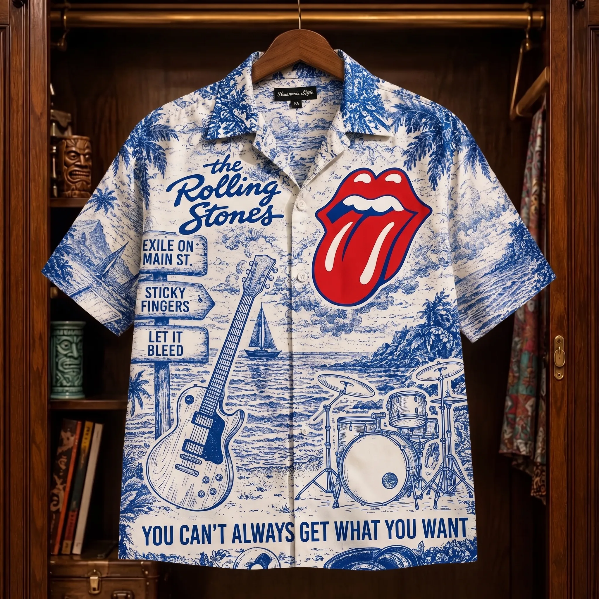 The Rolling Stones Hawaiian Shirt-THK133616 - Image 2