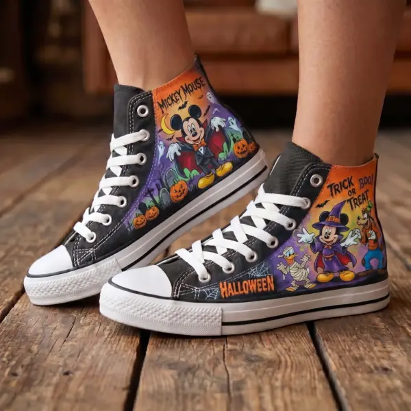 Mickey Halloween Canvas High-Top Shoes-THK133742 - Image 3